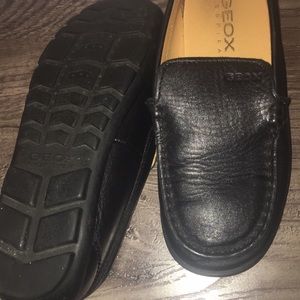 Geox boys leather loafers